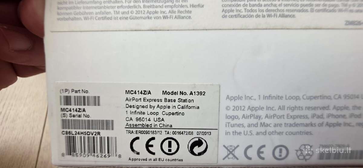 Apple Magic Keyboard A1843 ir Airport Express A139 - nuotraukos Nr. 4