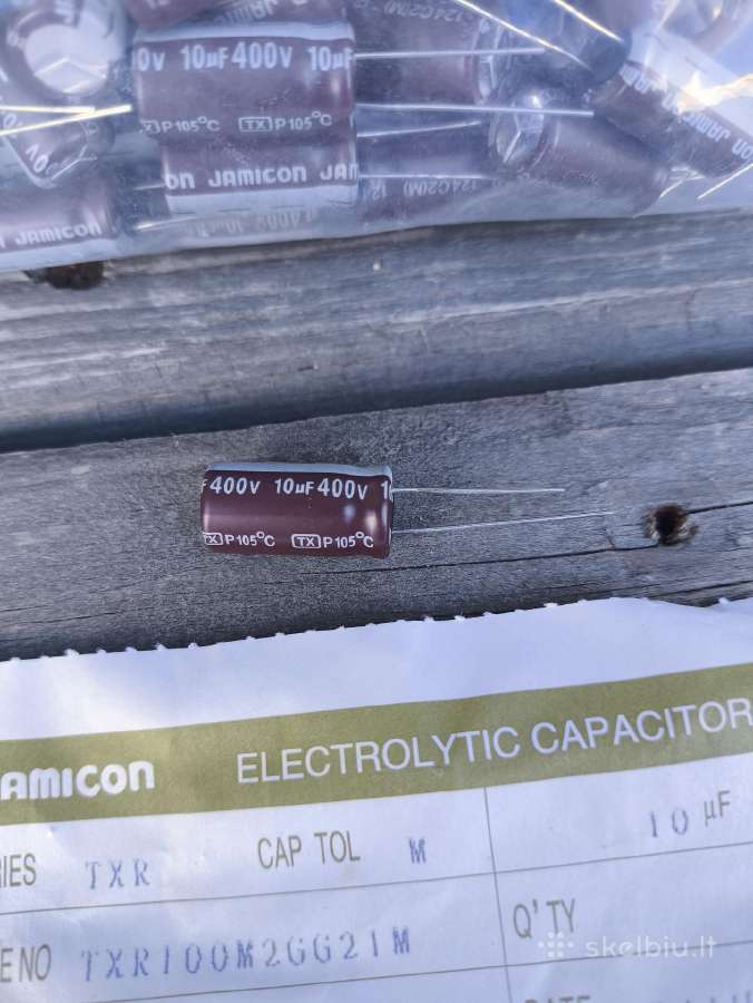 Elektrolitiniai kondensatoriai - nuotraukos Nr. 3