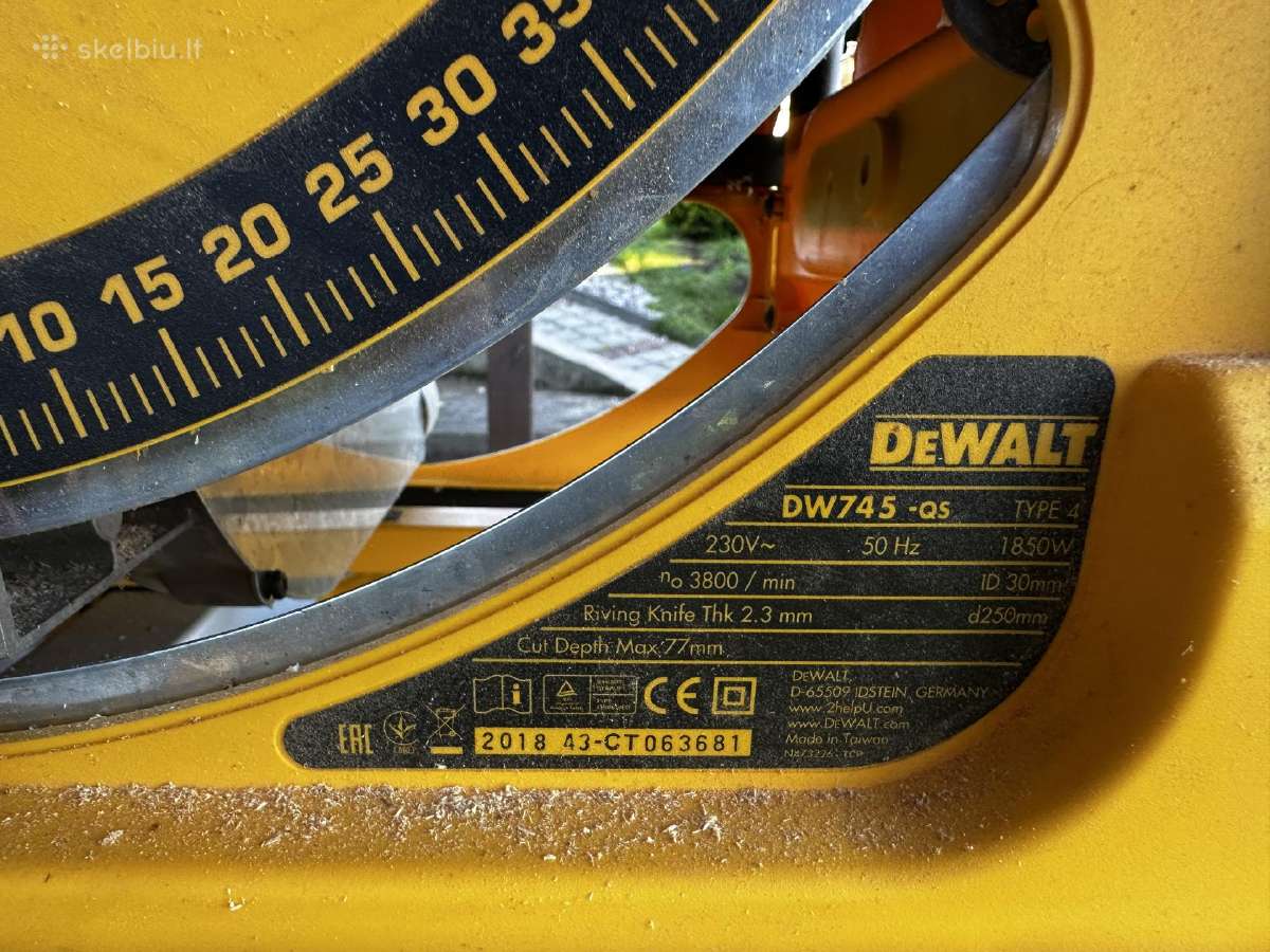 Dewalt išilginio pjovimo stakles - nuotraukos Nr. 5