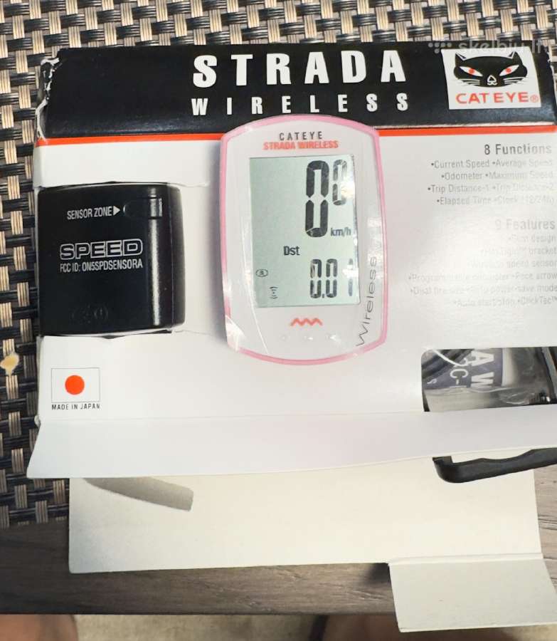 Naujas dviračio spidometras Cateye Strada - nuotraukos Nr. 3