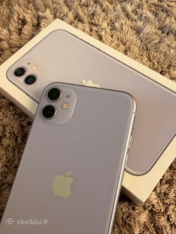 iPhone 11 (naudotas, violetinis) - nuotraukos Nr. 3