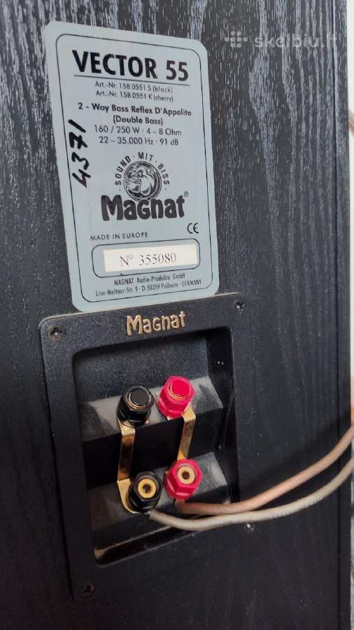 Magnat Vector 55: 160/250 W grindinės kolonėlės - nuotraukos Nr. 6