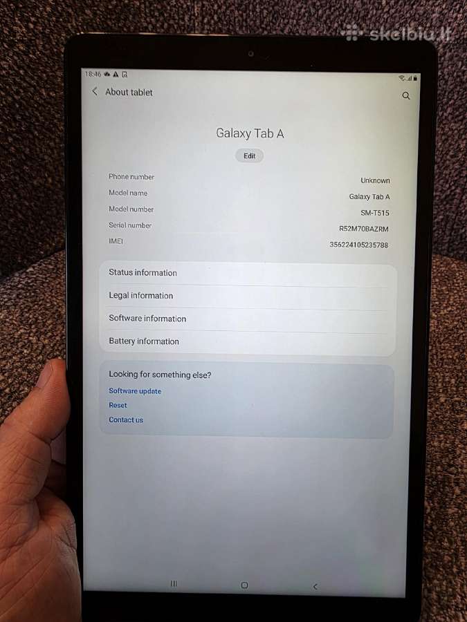 Samsung galaxy tab A 4G 2019 - nuotraukos Nr. 7