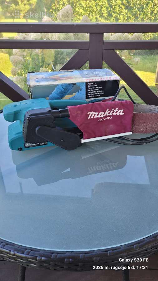 Juostinis šlifuoklis Makita 9911 - nuotraukos Nr. 4