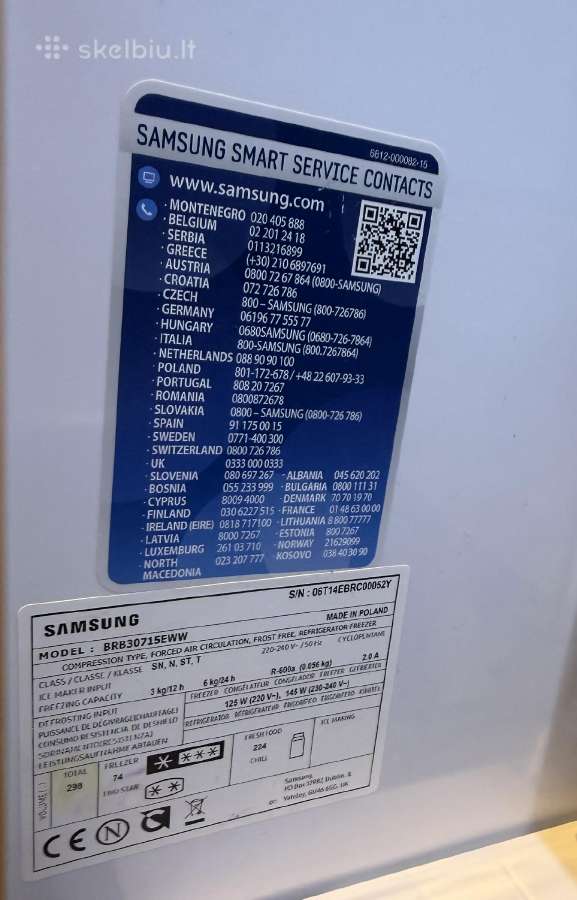 Samsung Brb30715eww šaldytuvas su šaldikliu - nuotraukos Nr. 5