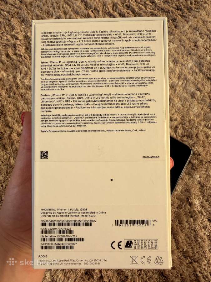 iPhone 11 (naudotas, violetinis) - nuotraukos Nr. 11