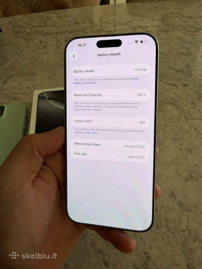 iPhone 16 Pro Max, 256gb 88% - nuotraukos Nr. 4