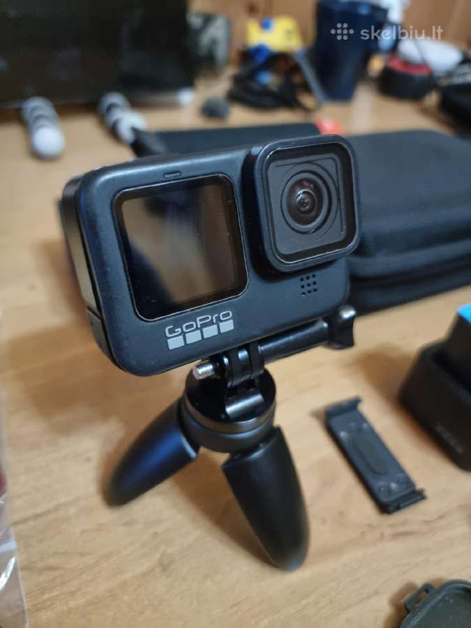 Gopro Hero 9 Black + 3 baterijos + daug priedų - nuotraukos Nr. 5