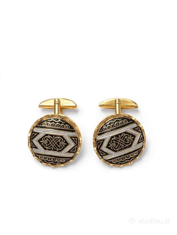 Vintage Damascene Toledo sąsagos - nuotraukos Nr. 2