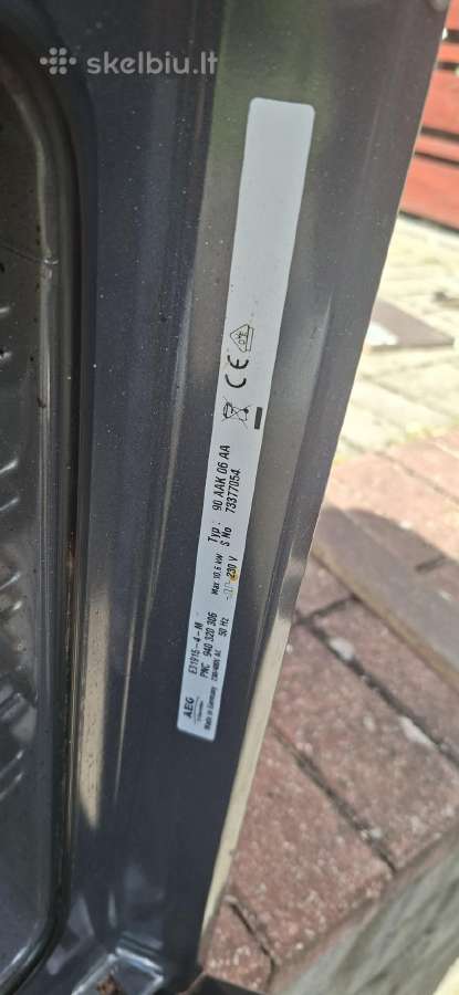 Naudota elektrinė Aeg orkaitė su kaitlente - nuotraukos Nr. 3