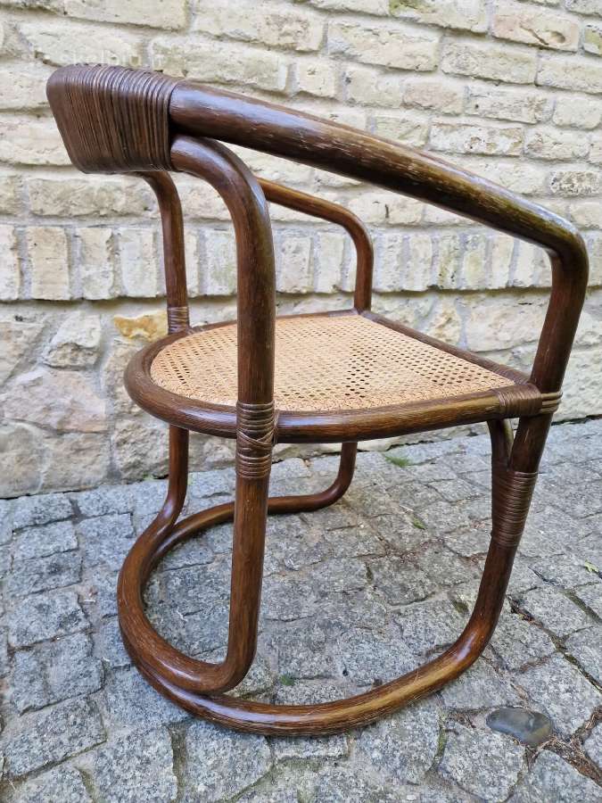 Vintažinės mid century ratango kėdės - nuotraukos Nr. 24
