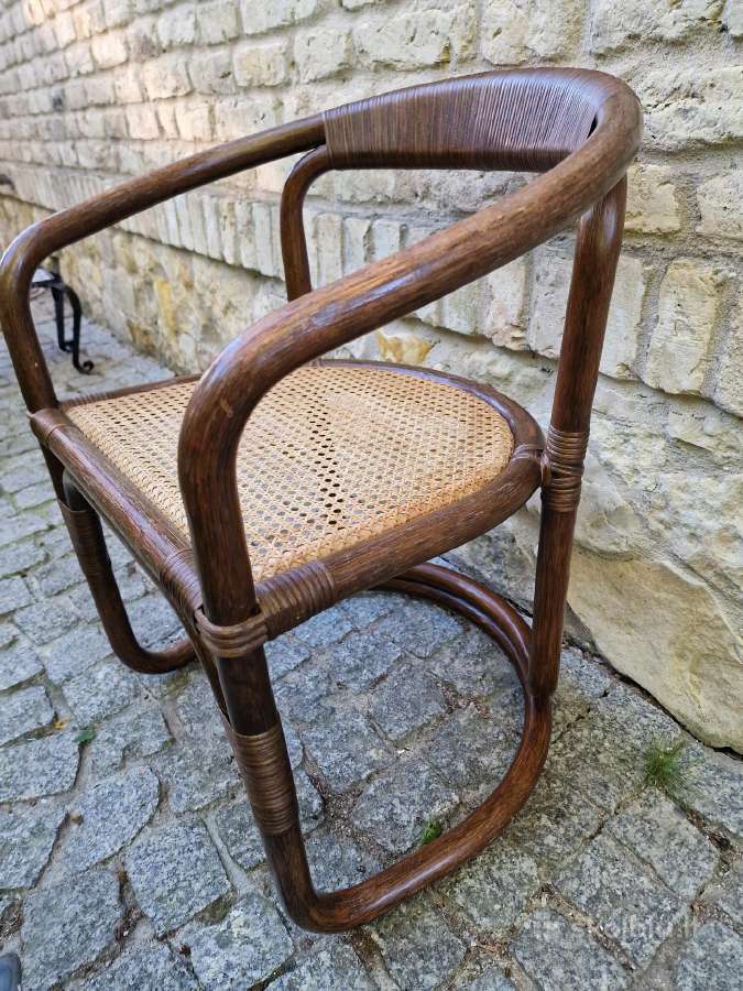 Vintažinės mid century ratango kėdės - nuotraukos Nr. 37