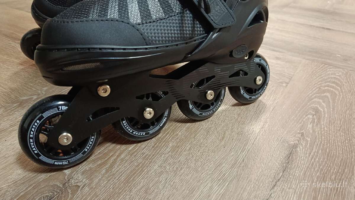 Raven Oxen Black 34-37 riedučiai - nuotraukos Nr. 2