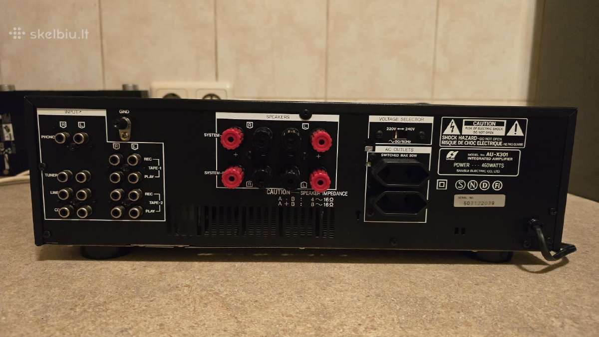 Sansui Au-x301 stereo stiprintuvas - nuotraukos Nr. 2