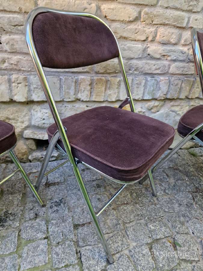 Vintažinės mid century Bauhaus st.sudedamos kėdės - nuotraukos Nr. 3