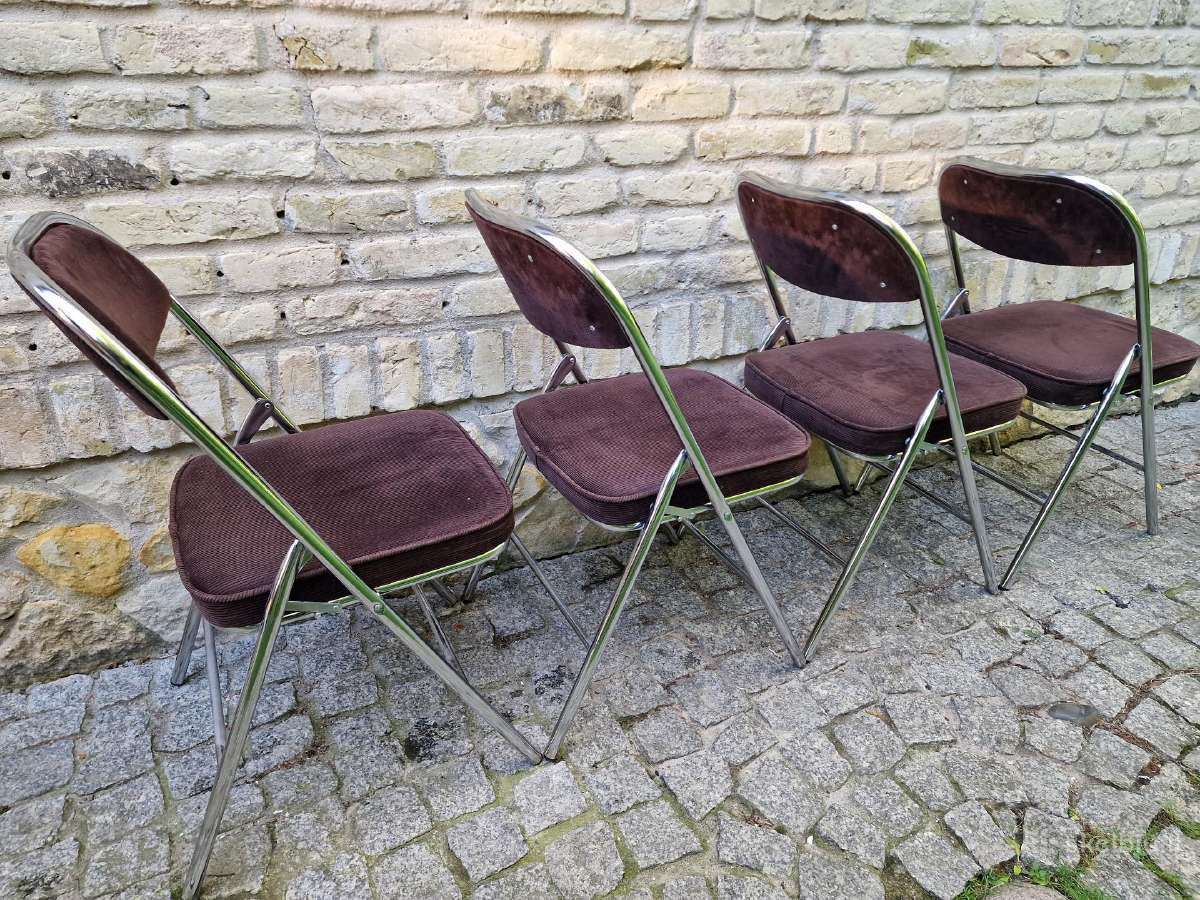 Vintažinės mid century Bauhaus st.sudedamos kėdės - nuotraukos Nr. 11