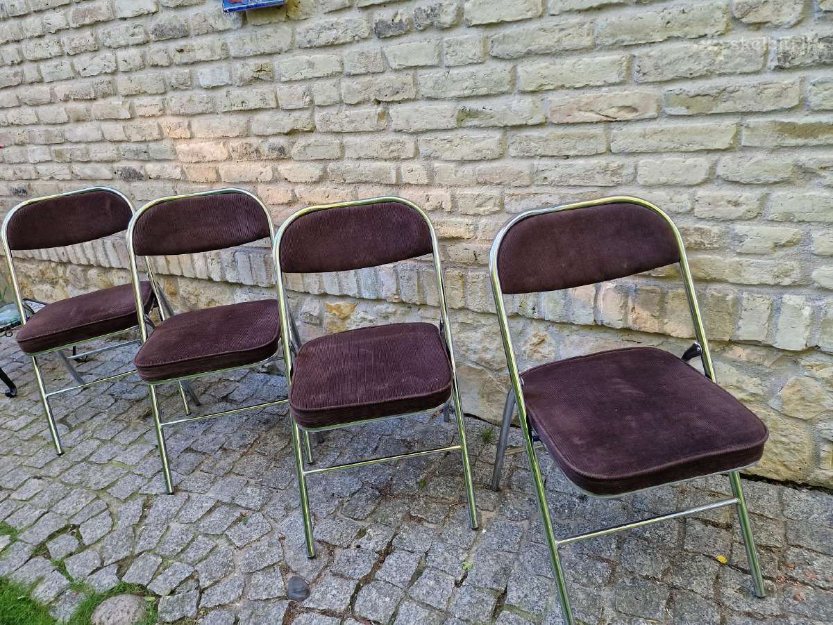 Vintažinės mid century Bauhaus st.sudedamos kėdės - nuotraukos Nr. 13