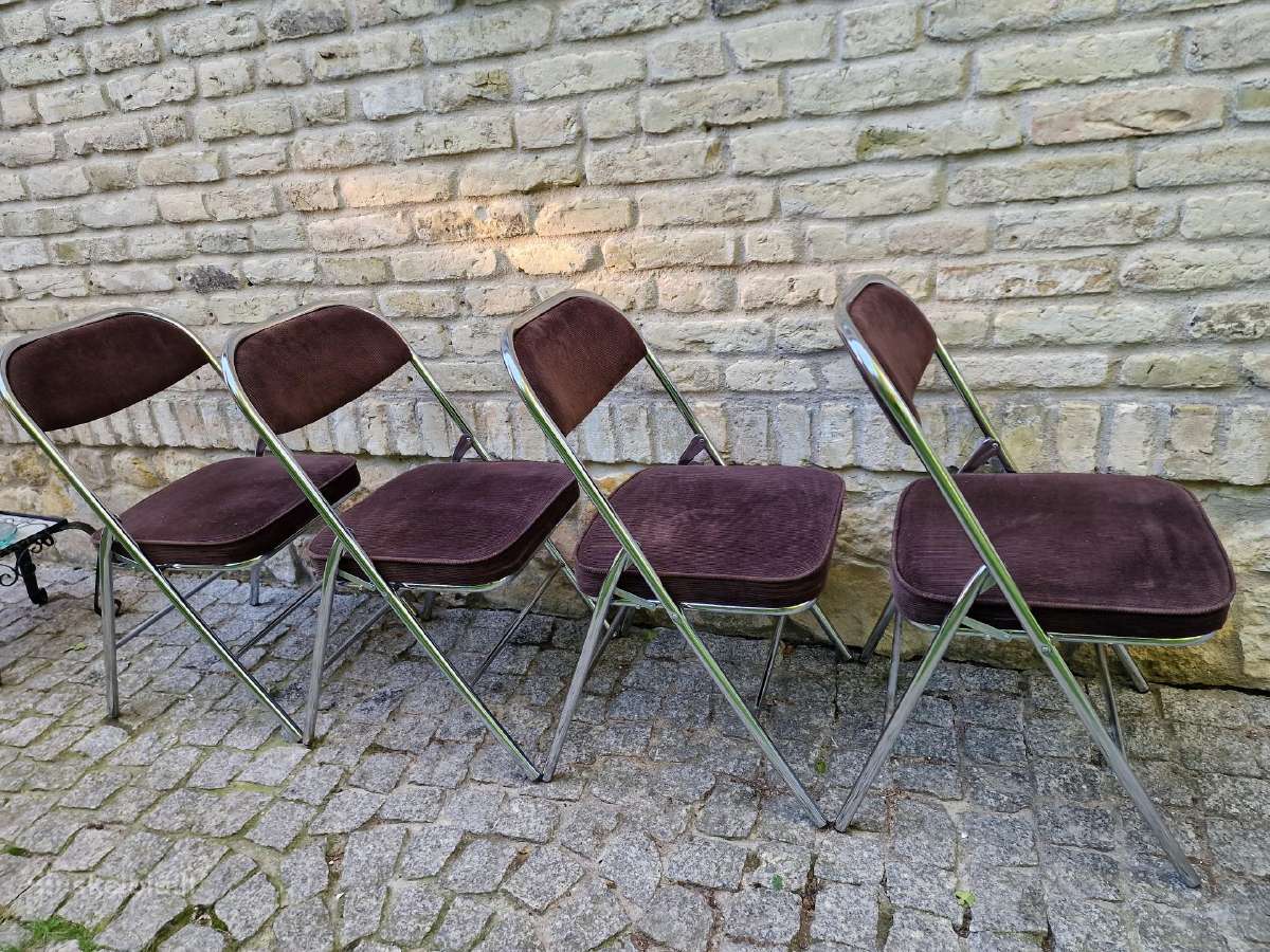 Vintažinės mid century Bauhaus st.sudedamos kėdės - nuotraukos Nr. 14