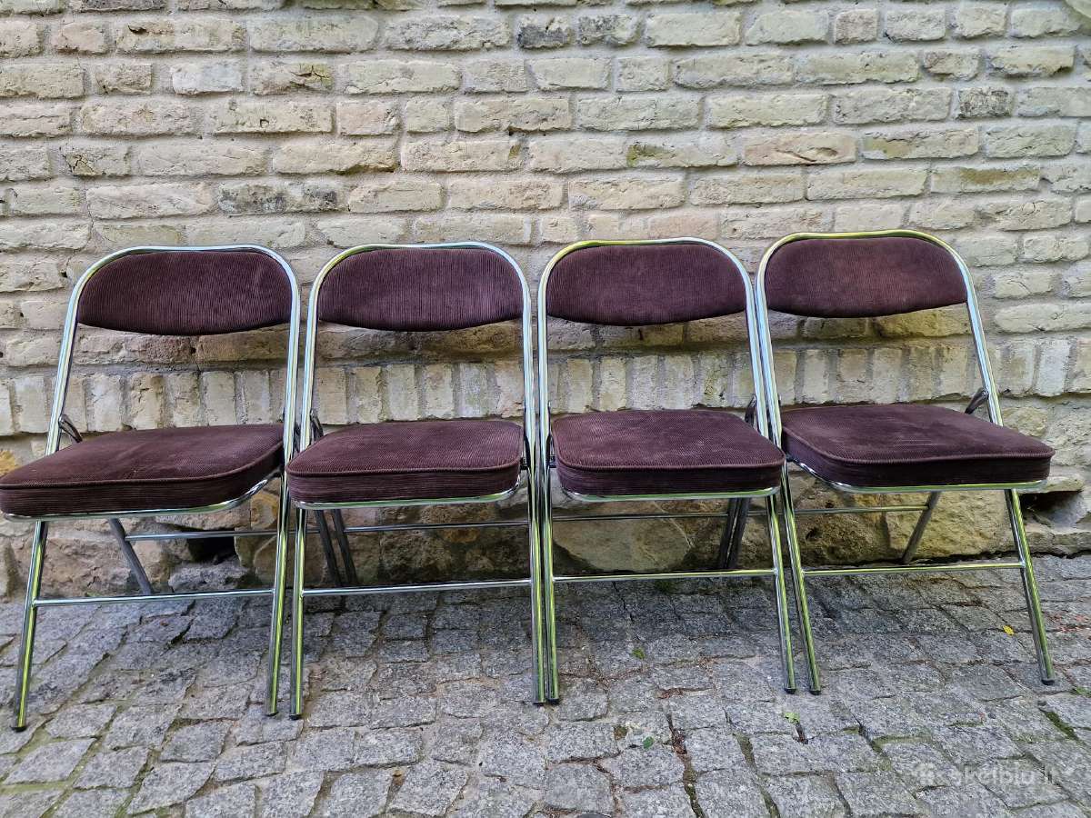 Vintažinės mid century Bauhaus st.sudedamos kėdės - nuotraukos Nr. 15