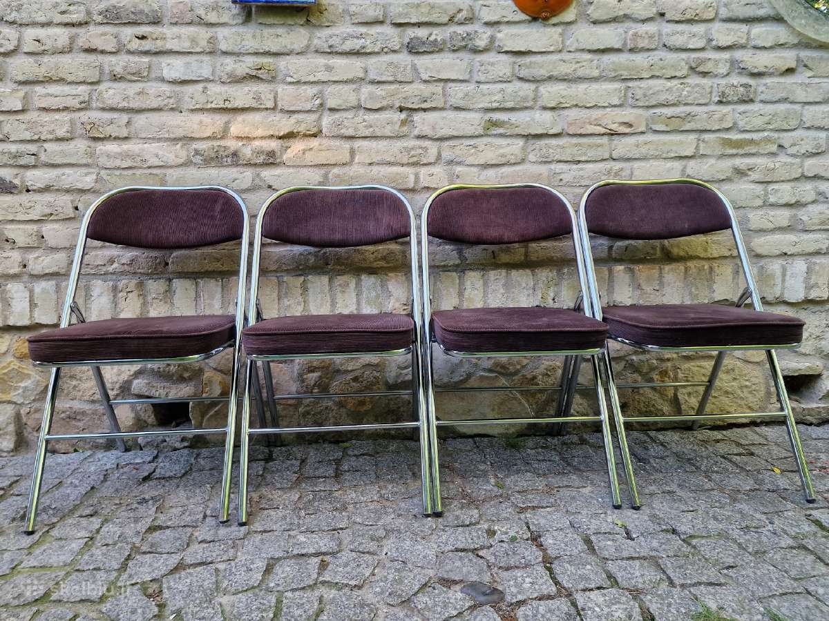 Vintažinės mid century Bauhaus st.sudedamos kėdės - nuotraukos Nr. 17