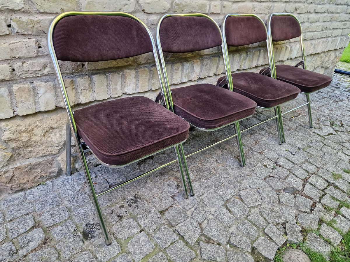 Vintažinės mid century Bauhaus st.sudedamos kėdės - nuotraukos Nr. 19