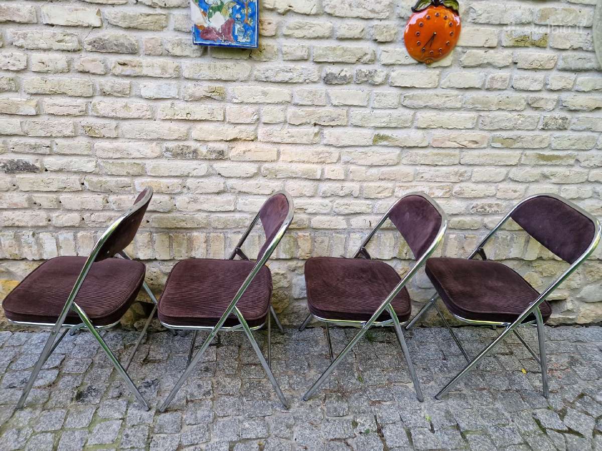 Vintažinės mid century Bauhaus st.sudedamos kėdės - nuotraukos Nr. 20