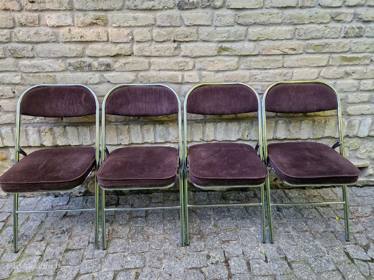 Vintažinės mid century Bauhaus st.sudedamos kėdės - nuotraukos Nr. 21