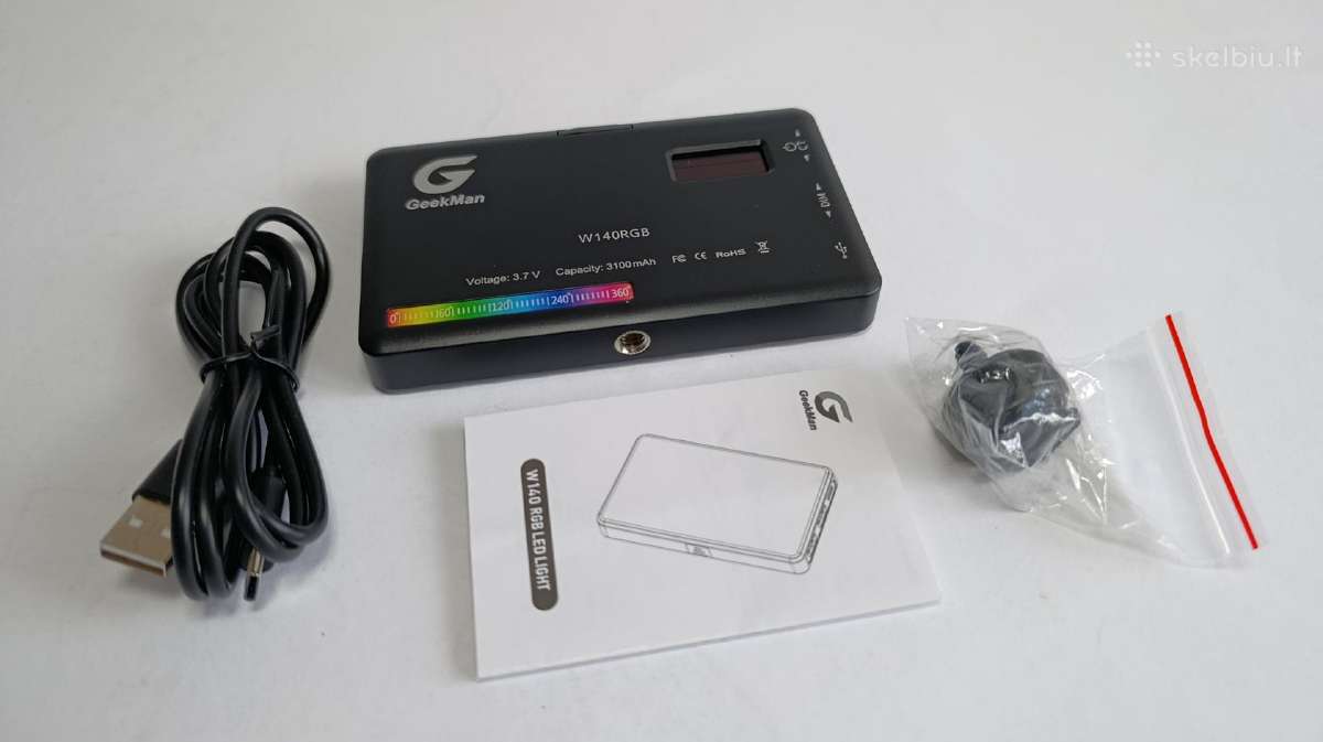 LED sviestuvas Geekman W140rgb - nuotraukos Nr. 3