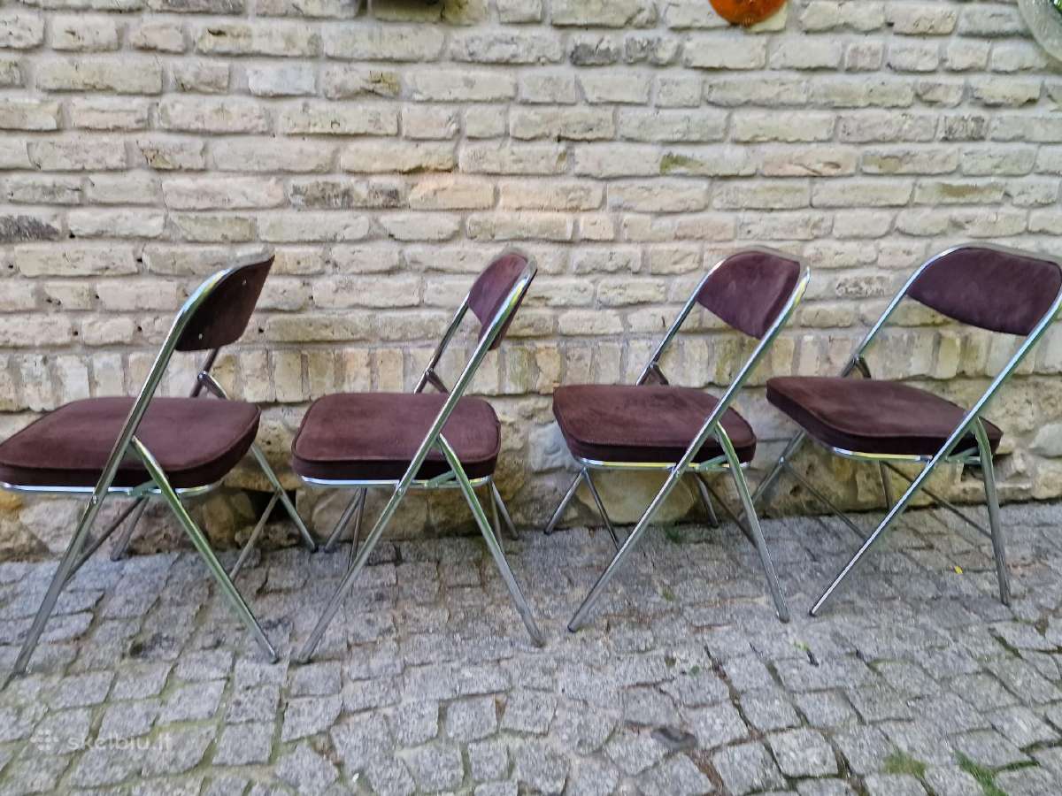Vintažinės mid century Bauhaus st.sudedamos kėdės - nuotraukos Nr. 24