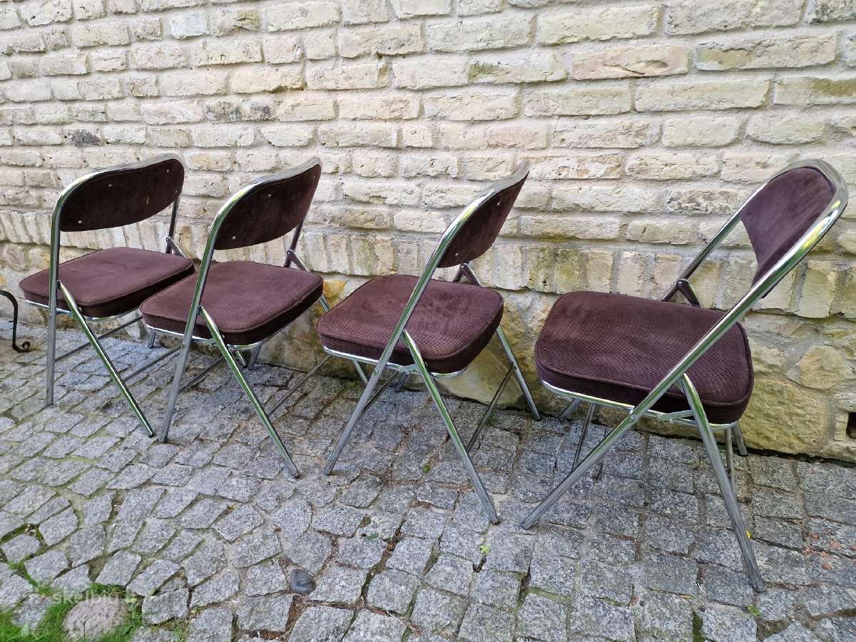 Vintažinės mid century Bauhaus st.sudedamos kėdės - nuotraukos Nr. 25