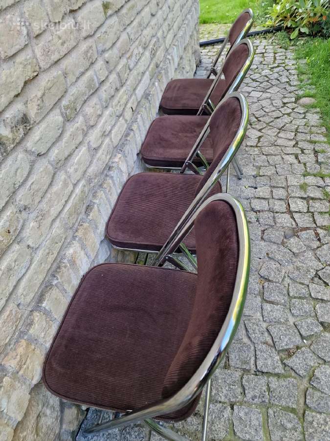 Vintažinės mid century Bauhaus st.sudedamos kėdės - nuotraukos Nr. 28