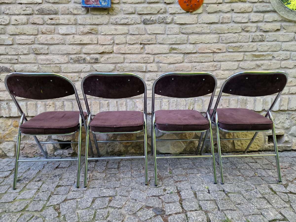 Vintažinės mid century Bauhaus st.sudedamos kėdės - nuotraukos Nr. 29