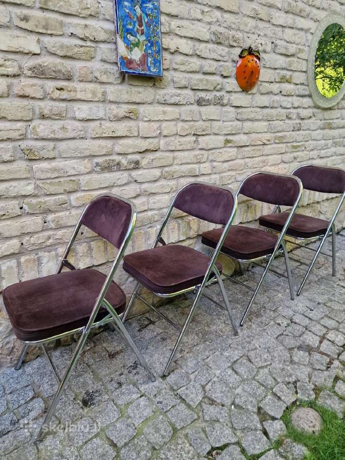 Vintažinės mid century Bauhaus st.sudedamos kėdės - nuotraukos Nr. 31