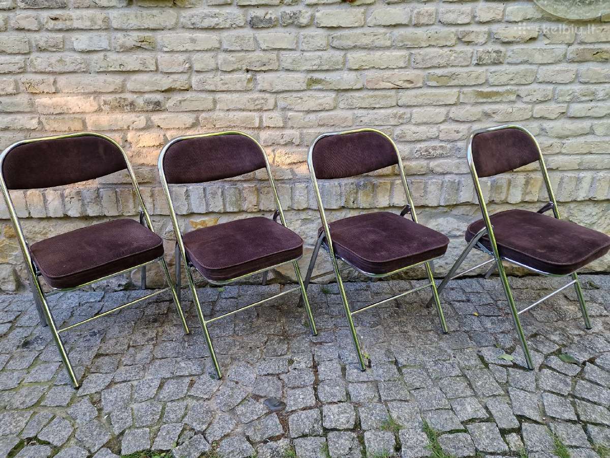 Vintažinės mid century Bauhaus st.sudedamos kėdės - nuotraukos Nr. 33