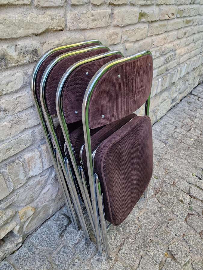 Vintažinės mid century Bauhaus st.sudedamos kėdės - nuotraukos Nr. 36