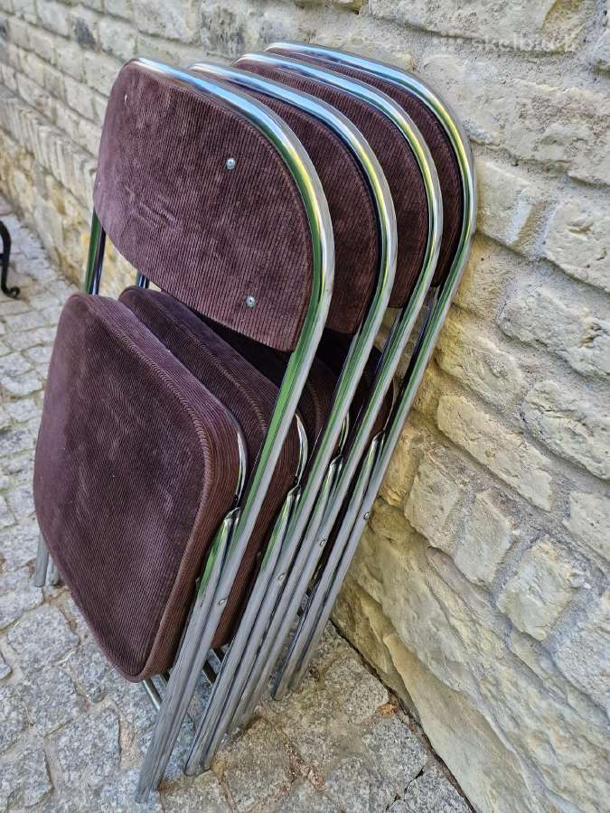 Vintažinės mid century Bauhaus st.sudedamos kėdės - nuotraukos Nr. 37