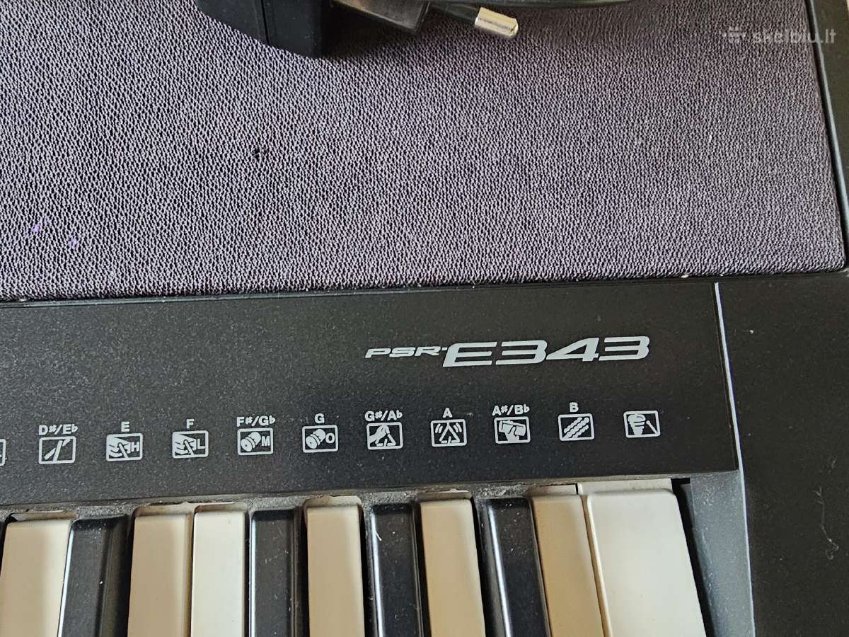 Yamaha psr-e343 - nuotraukos Nr. 2