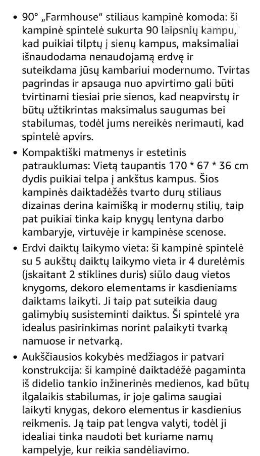 Aukšta kampinė spintelė - nuotraukos Nr. 8