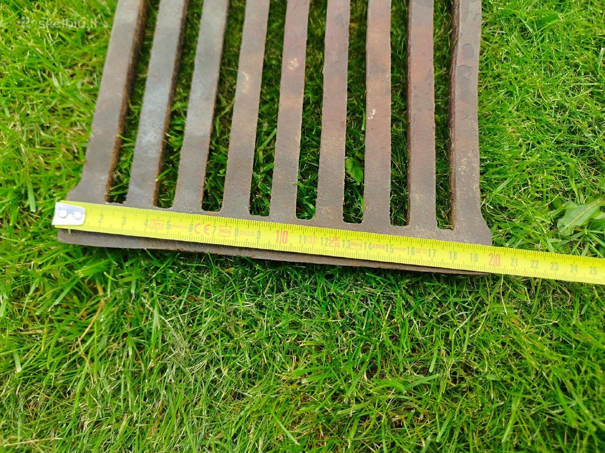Ketaus grotelės pakurai 30 x 20cm pečiui, krosniai - nuotraukos Nr. 9