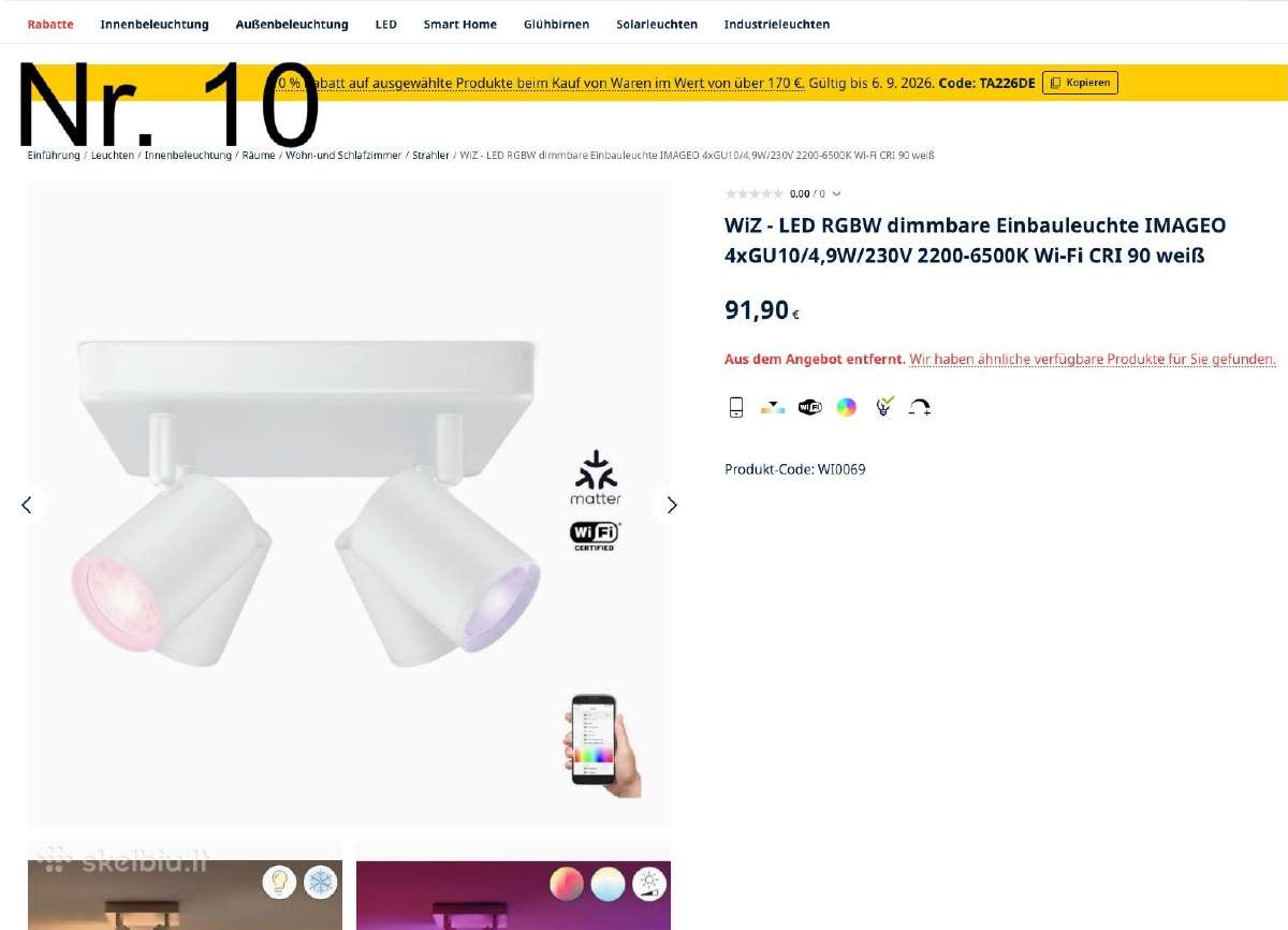 Wiz Lightstrip Strip LED juosta lempos ir priedai - nuotraukos Nr. 11