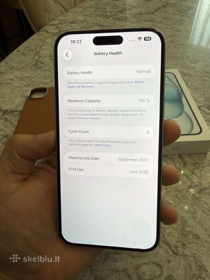iPhone 15 plus, 128gb 100% - nuotraukos Nr. 3