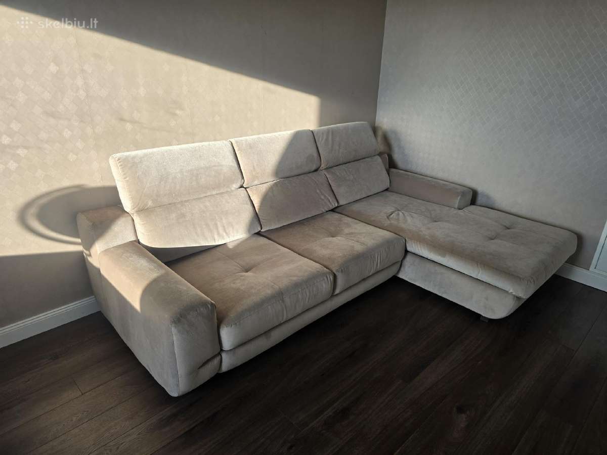 L formos sofa, kampas - nuotraukos Nr. 2