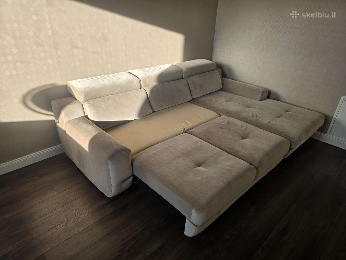 L formos sofa, kampas - nuotraukos Nr. 3