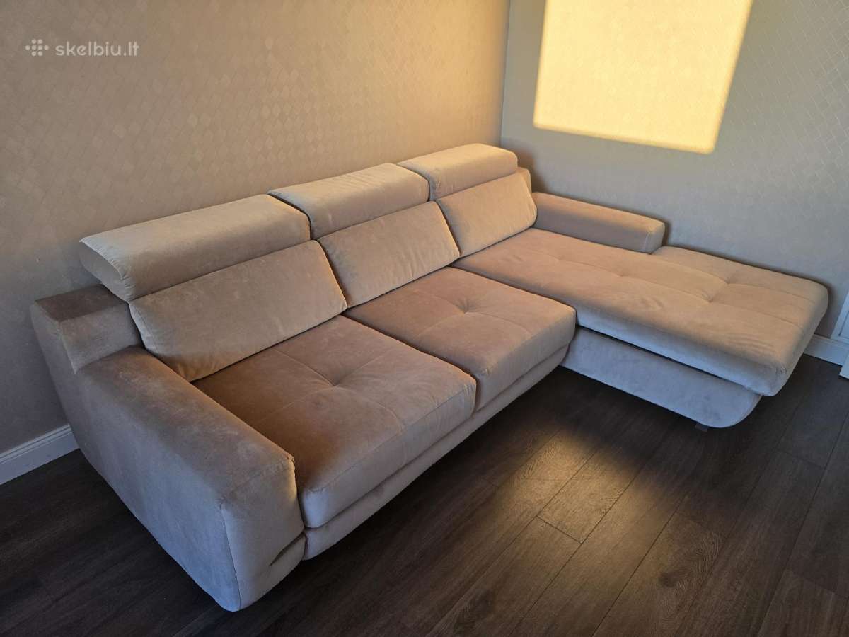 L formos sofa, kampas - nuotraukos Nr. 6
