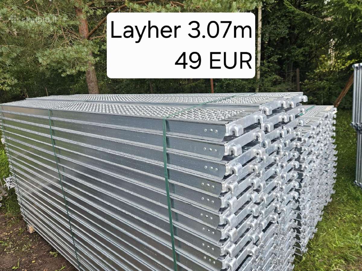 Parduod naujas Layher pastolių dalis +37122559926 - nuotraukos Nr. 3