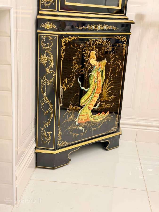 Vintažinė Chinoiserie kampinė spintelė - nuotraukos Nr. 7