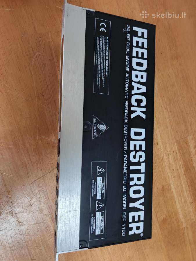 Behringer dsp 1100 feedback destroyer - nuotraukos Nr. 4
