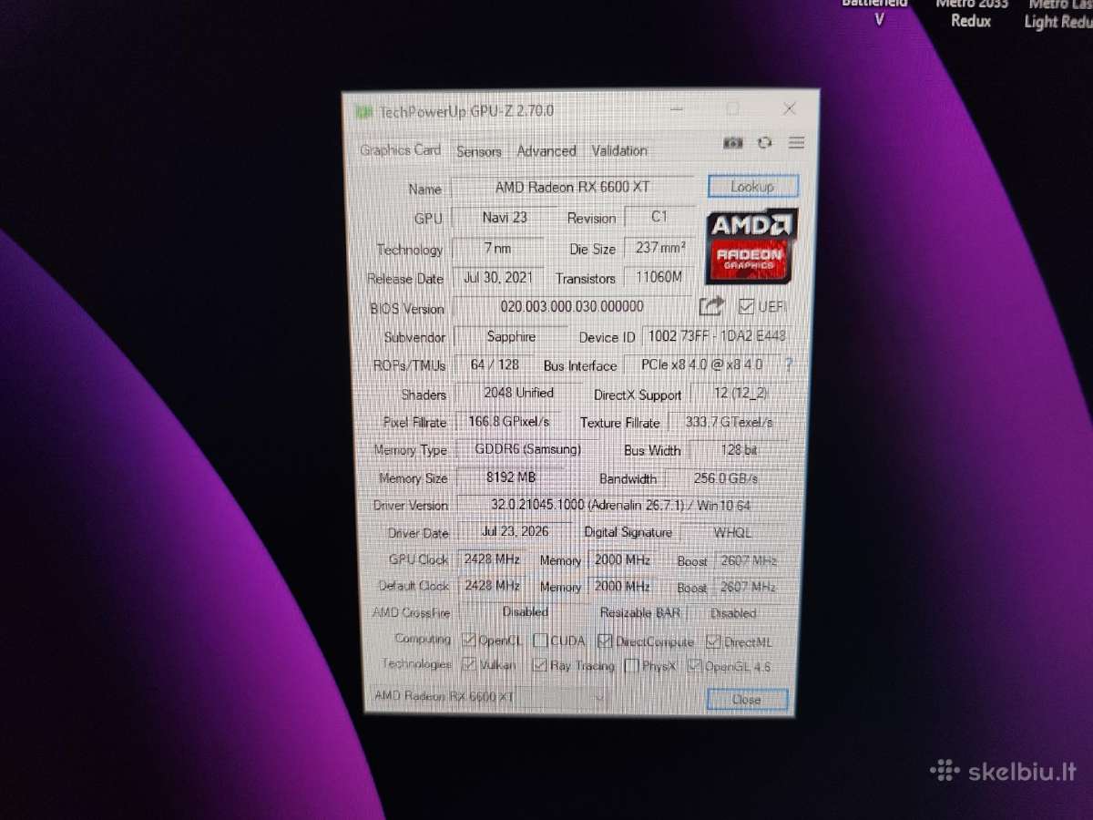 Rx6600xt - nuotraukos Nr. 6