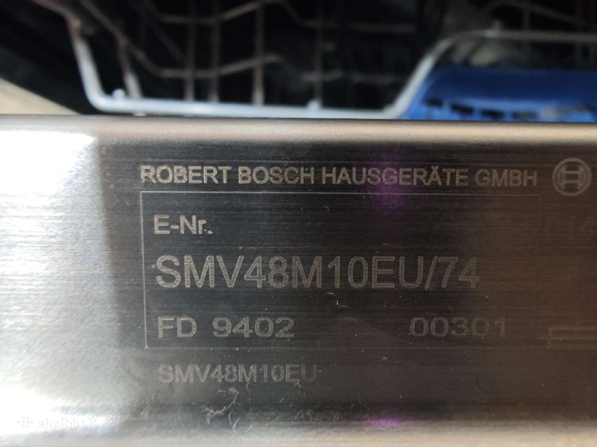 Bosch 60 cm pilnai įmontuojama indaplovė - nuotraukos Nr. 9