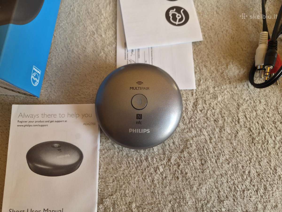 Philips Aea2700 Bluetooth garso imtuvas - nuotraukos Nr. 2